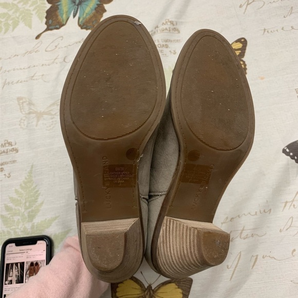 Lucky brand suede Jana ankle boots - Picture 6 of 7